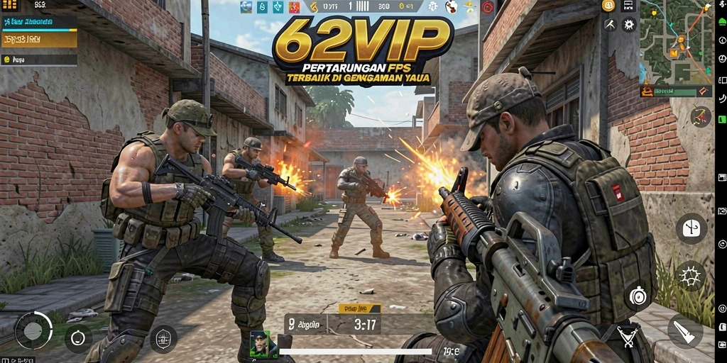Screenshot menampilkan serunya gameplay FPS dengan aksi menembak yang mendebarkan.
