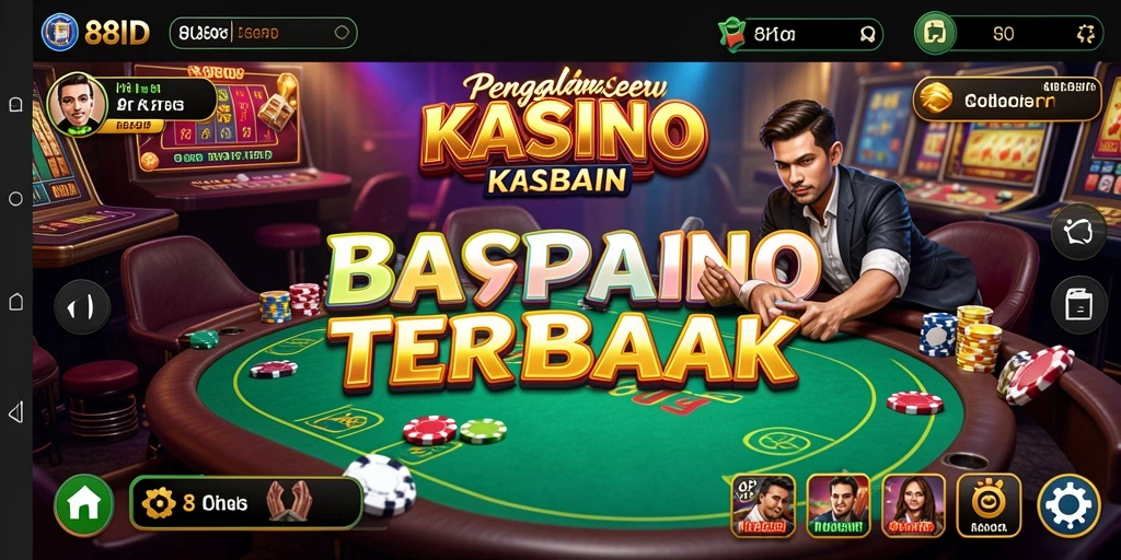 Tampilan permainan kasino yang menegangkan dan mengasyikkan di 88ID.
