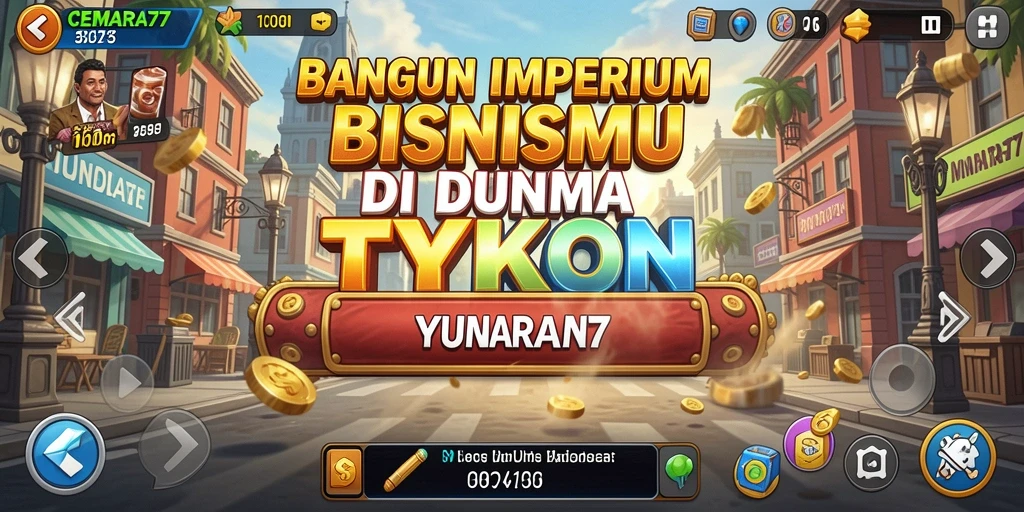 Tampilan gameplay CEMARA77 dengan suasana Tycoon yang menarik.