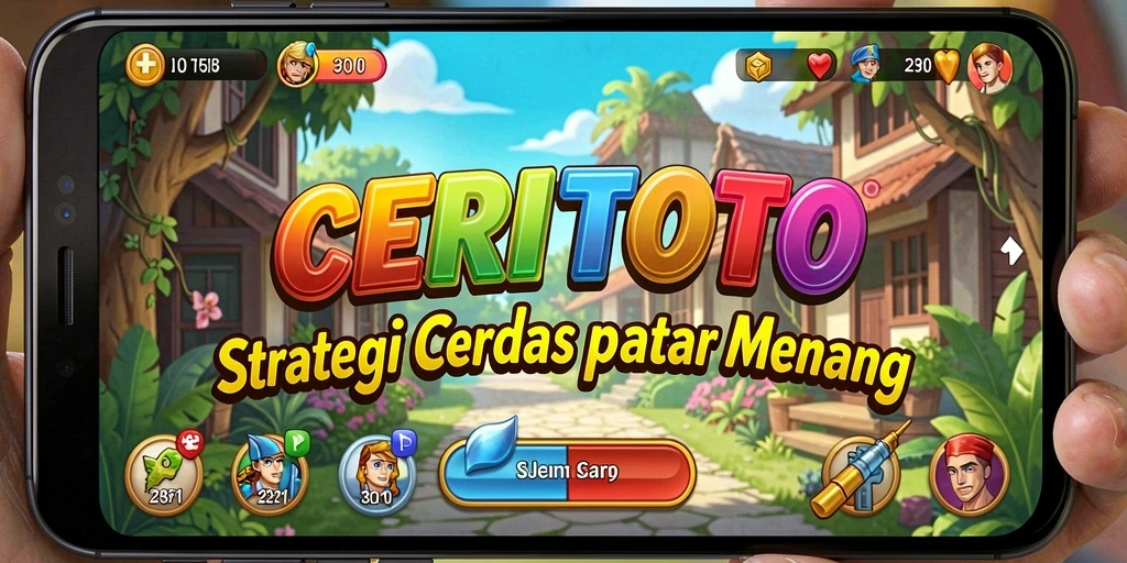 Tampilan gameplay CERITOTO dengan berbagai strategi yang menarik.