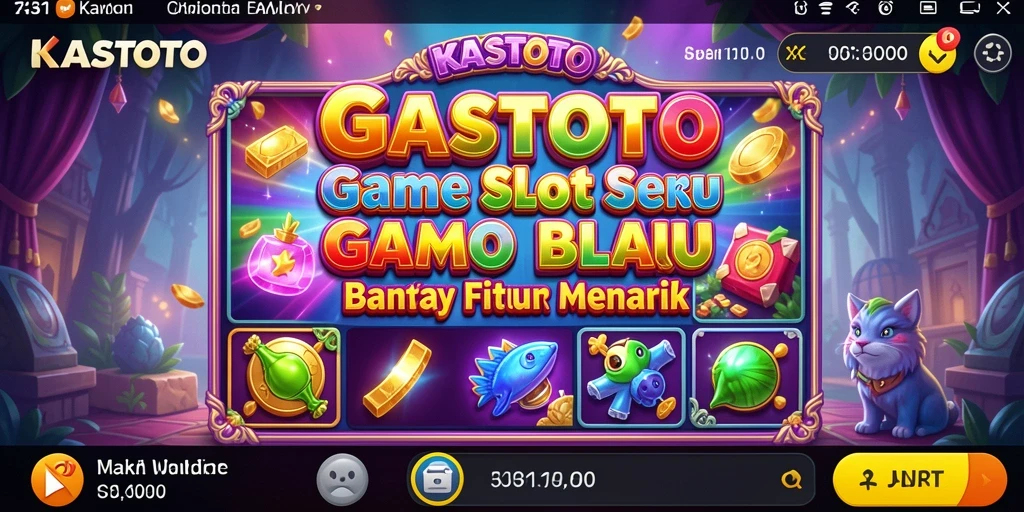 Screenshot gameplay KASTOTO yang menampilkan keseruan permainan Slot.