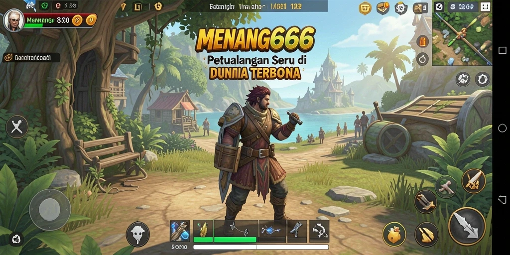 Screenshot gameplay <strong>MENANG666</strong> menunjukkan petualangan seru di dunia terbuka.