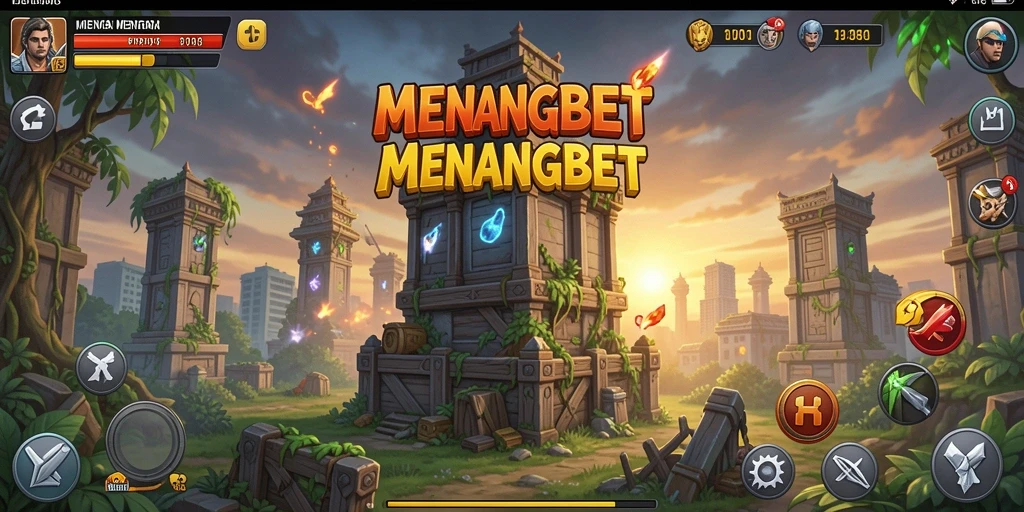Tampilan gameplay seru di MENANGBET dengan strategi Tower Defense.