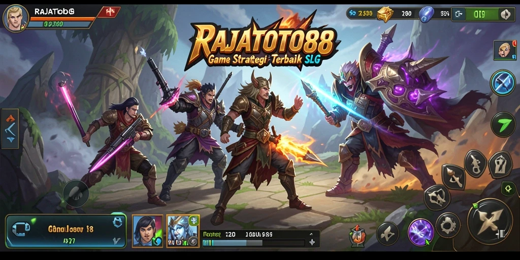 Tampilan gameplay menarik di RAJATOTO88 yang memukau.