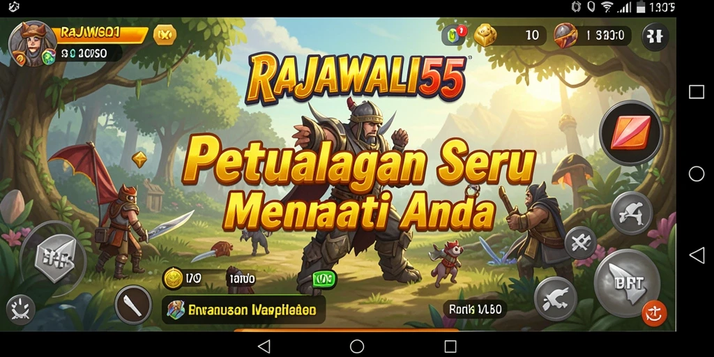 Tampilan gameplay RAJAWALI55 yang penuh petualangan.