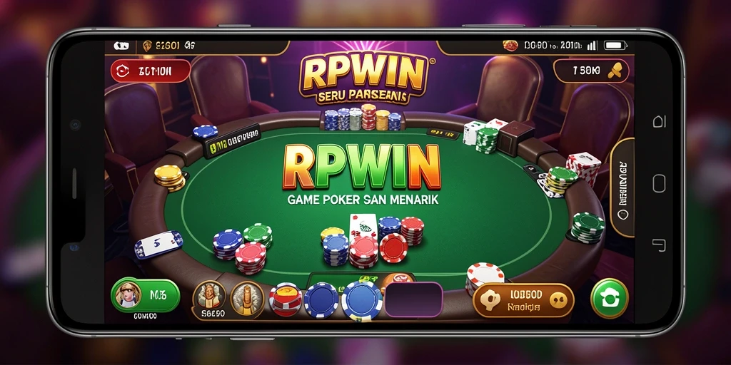 Screenshot gameplay RPWIN menampilkan aksi poker yang mendebarkan dan interaksi pemain.