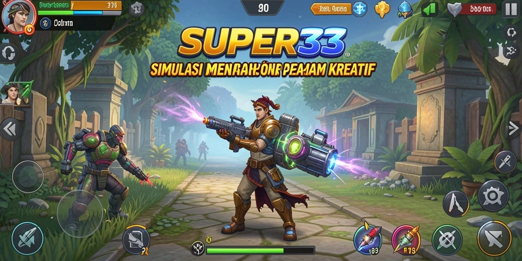 Tampilan gameplay yang menarik dari SUPER33 dengan berbagai fitur simulasi.
