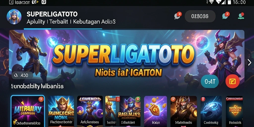 Tampilan antarmuka SUPERLIGATOTO yang ramah pengguna dan fungsional.