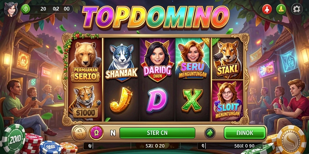Gameplay seru dan menarik di TOPDOMINO dengan berbagai mesin Slot.