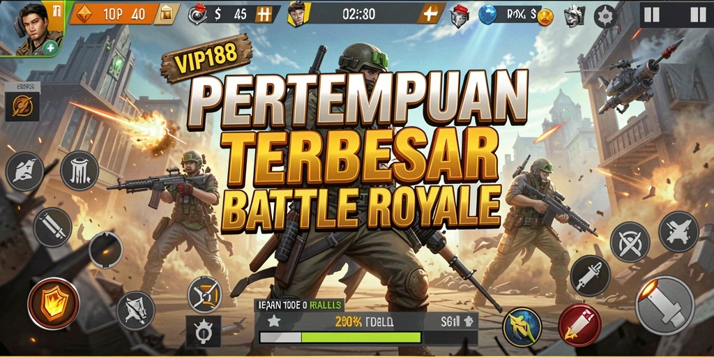 Gameplay seru di <strong>VIP188</strong>, pertempuran penuh strategi Battle Royale.