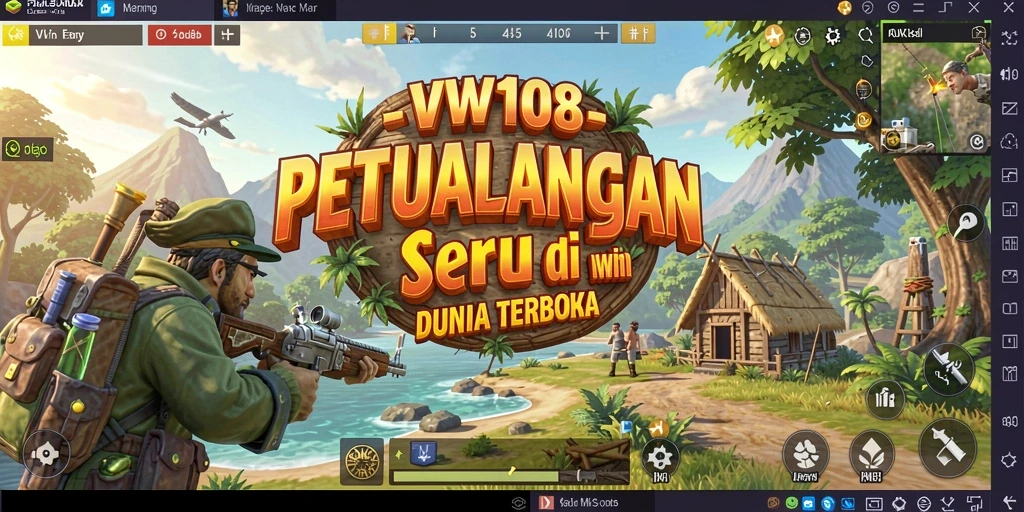 Screenshot gameplay dari VW108 menampilkan keindahan dunia terbuka.