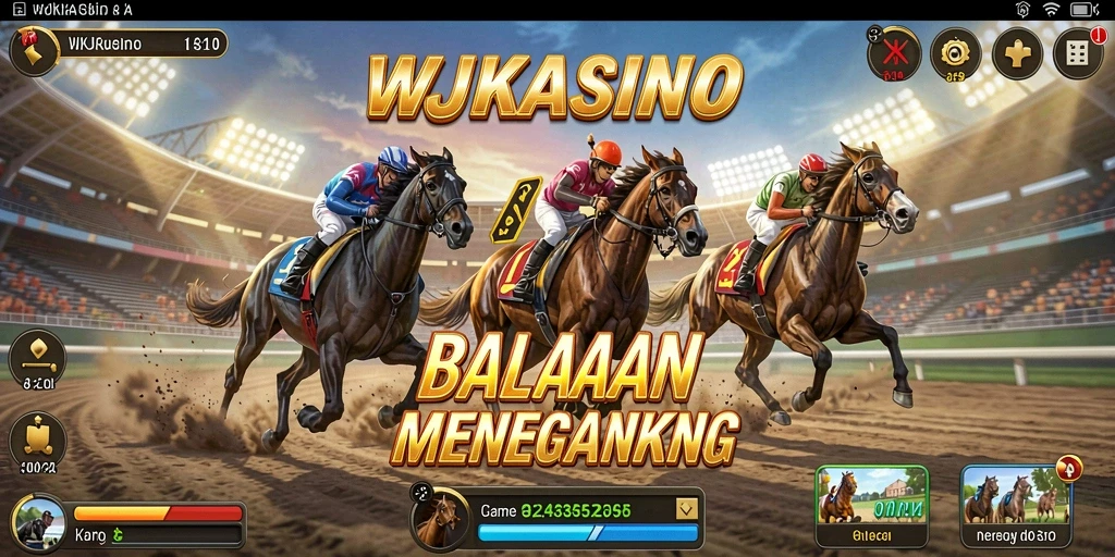 Tampilan gameplay balapan yang mendebarkan dalam WJKASINO.