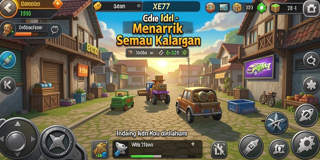 Tampilan gameplay XE77 yang mempesona dengan mekanisme Idle.