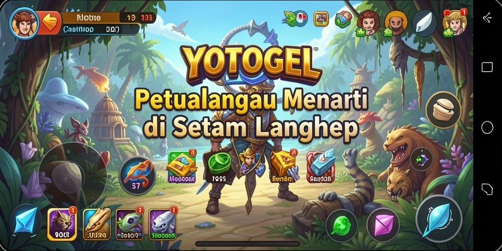 Screenshot gameplay YOTOGEL menunjukkan dunia petualangan yang kaya dan menantang.