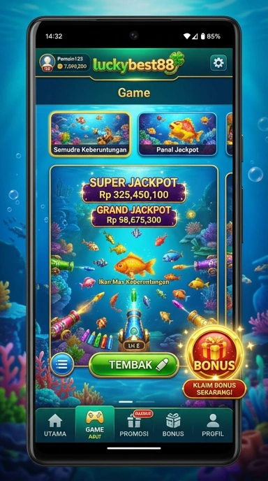 Proses pengunduhan aplikasi mudah di luckybest88.